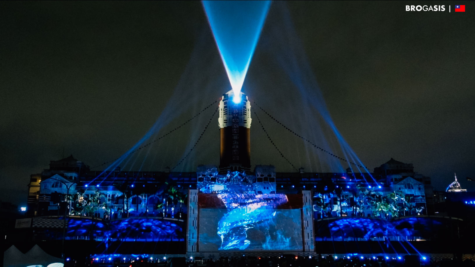 การแสดงไฟ วันชาติ ไต้หวัน Taiwan National Day Light Show 2020 BROGASIS