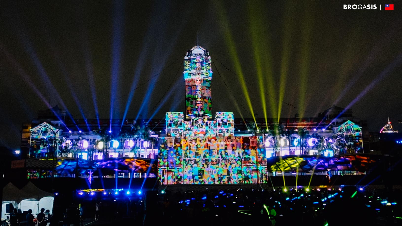 การแสดงไฟ วันชาติ ไต้หวัน Taiwan National Day Light Show 2020 BROGASIS