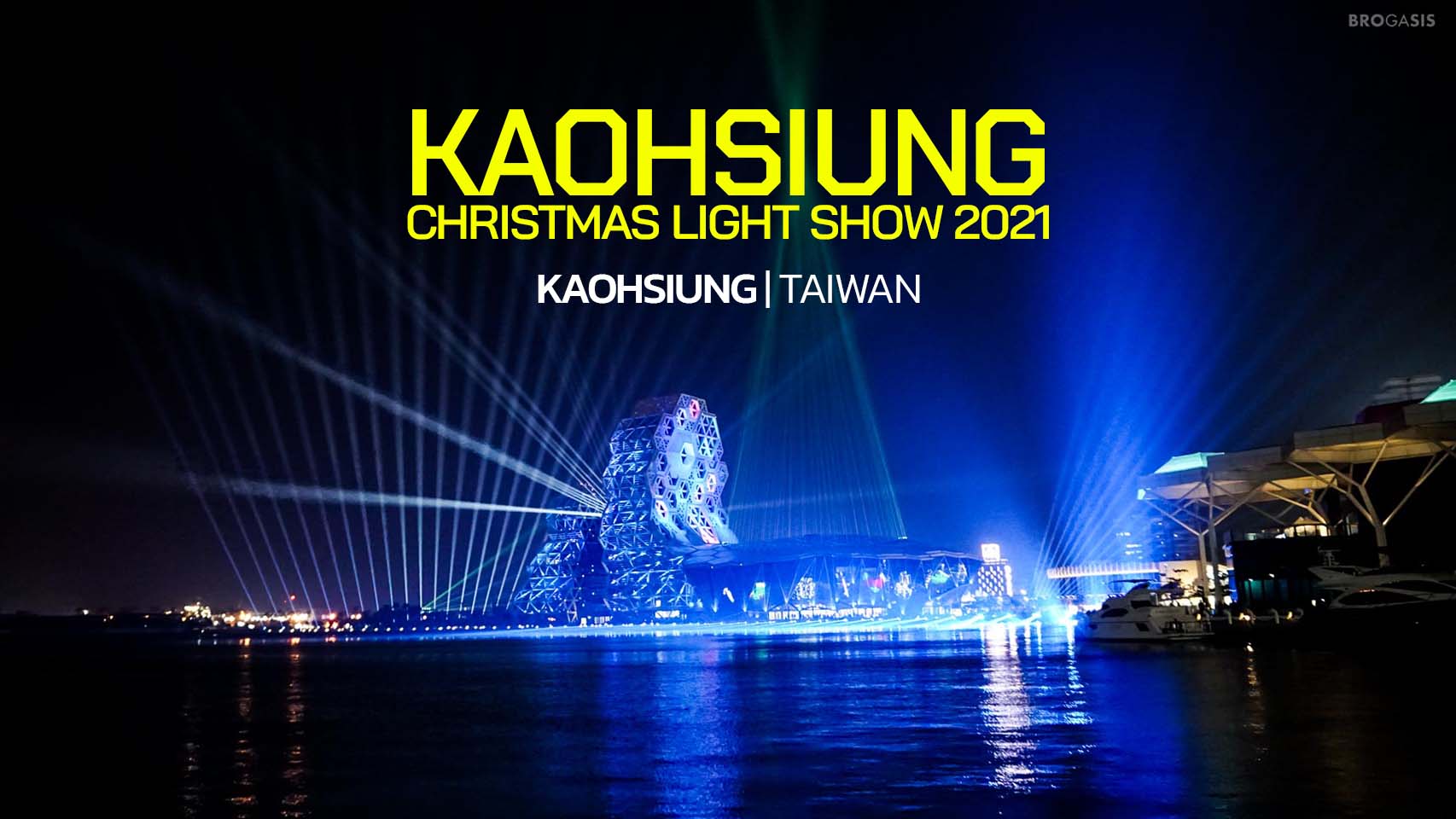 Christmas Light Show at Kaohsiung Music Center Taiwan เกาสง ไต้หวัน